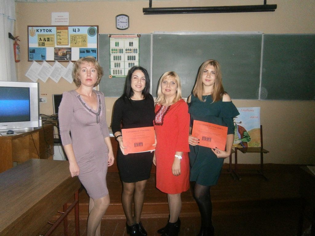 Світлана Кравченко,Вікторія Зорічева, Світлана Недбай і Яна Плукчі