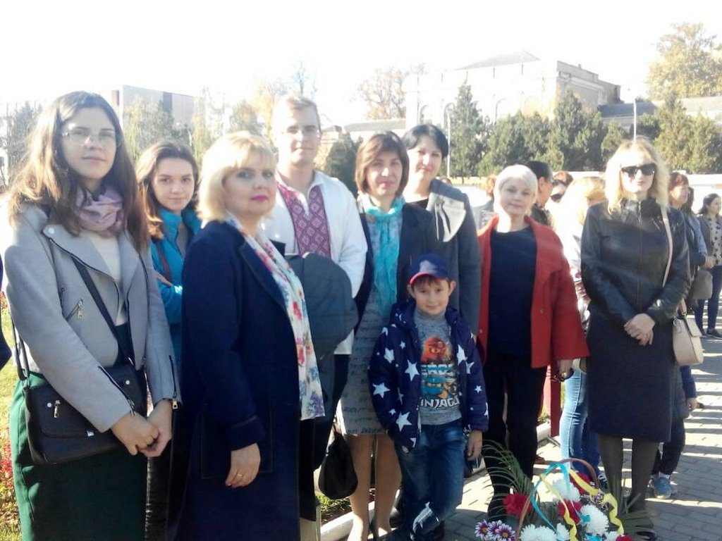 Викладачі та студенти ІДГУ взяли участь у мітингу з нагоди річниці визволення України від німецько-фашистських загарбників